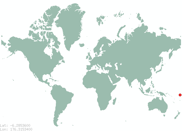 Tokelau Village in world map