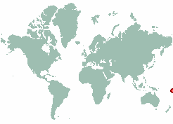 Tuvalu in world map